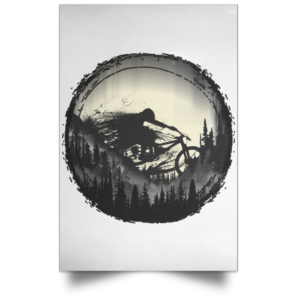 Housewares White / 12" x 18" Never Gonna Leave The Woods Portrait Poster