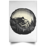 Housewares White / 12" x 18" Never Gonna Leave The Woods Portrait Poster