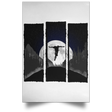 Housewares White / 12" x 18" No Hands Moonlight Ride Portrait Poster
