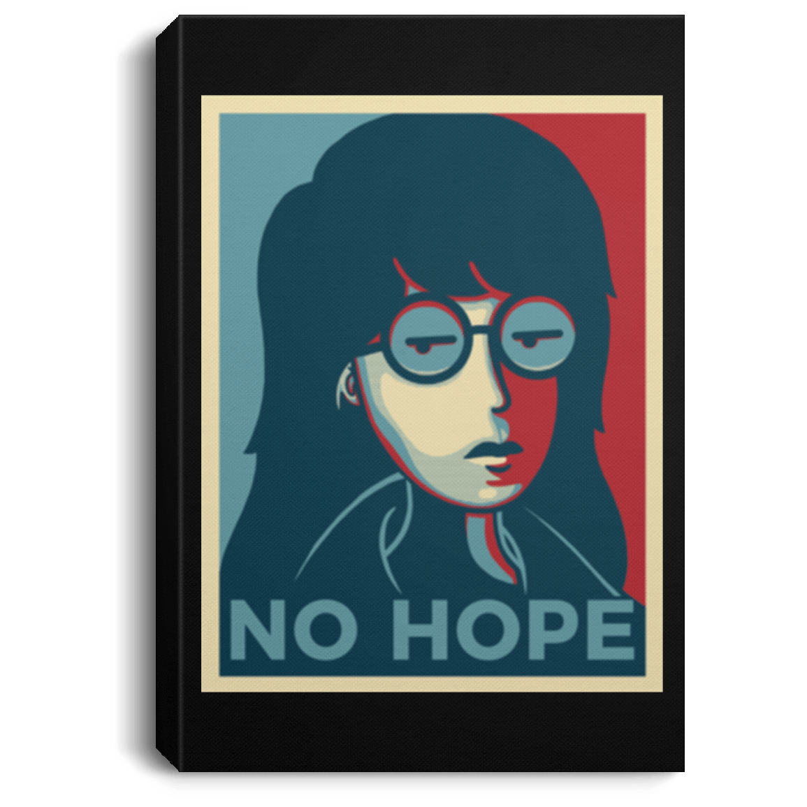 Housewares Black / 8" x 12" No Life. No Hope. No Future Premium Portrait Canvas