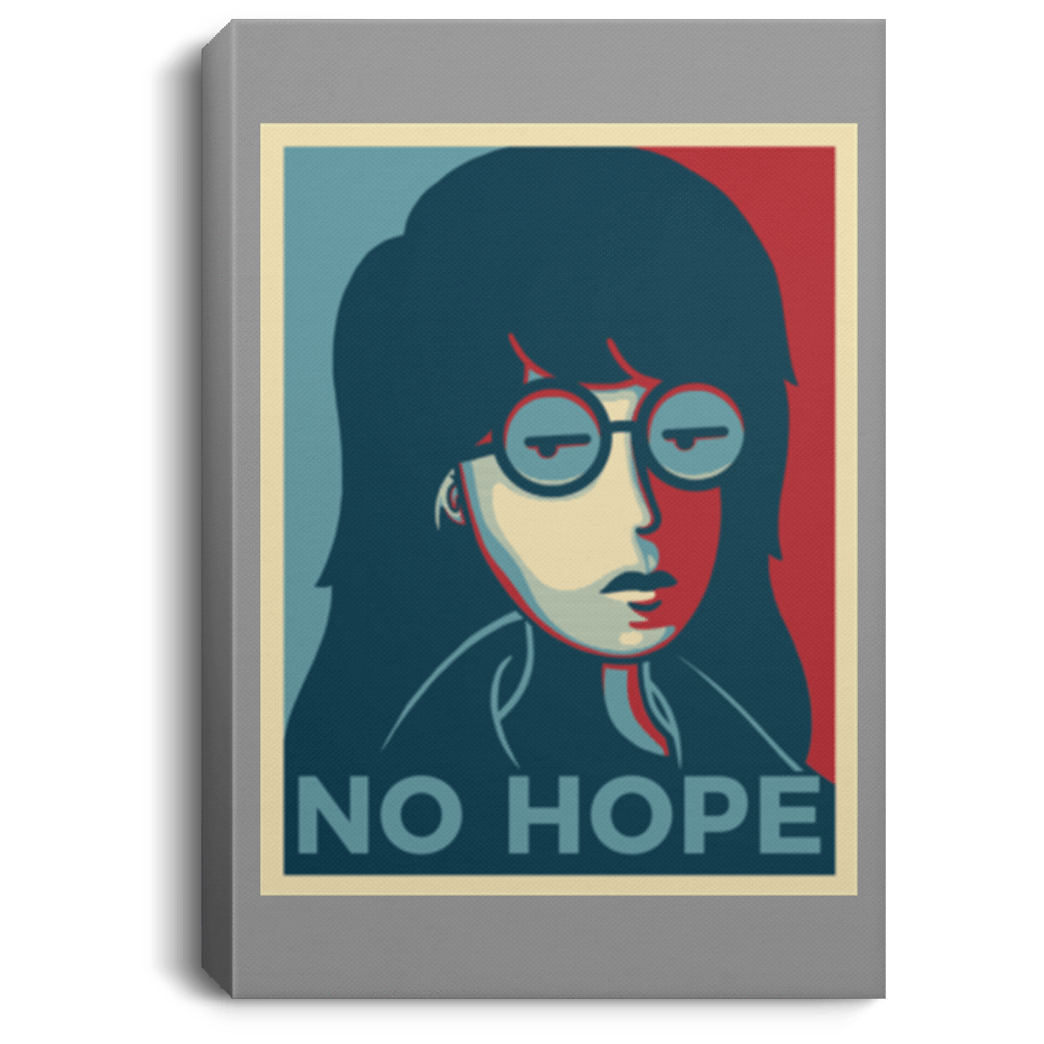 Housewares Gray / 8" x 12" No Life. No Hope. No Future Premium Portrait Canvas