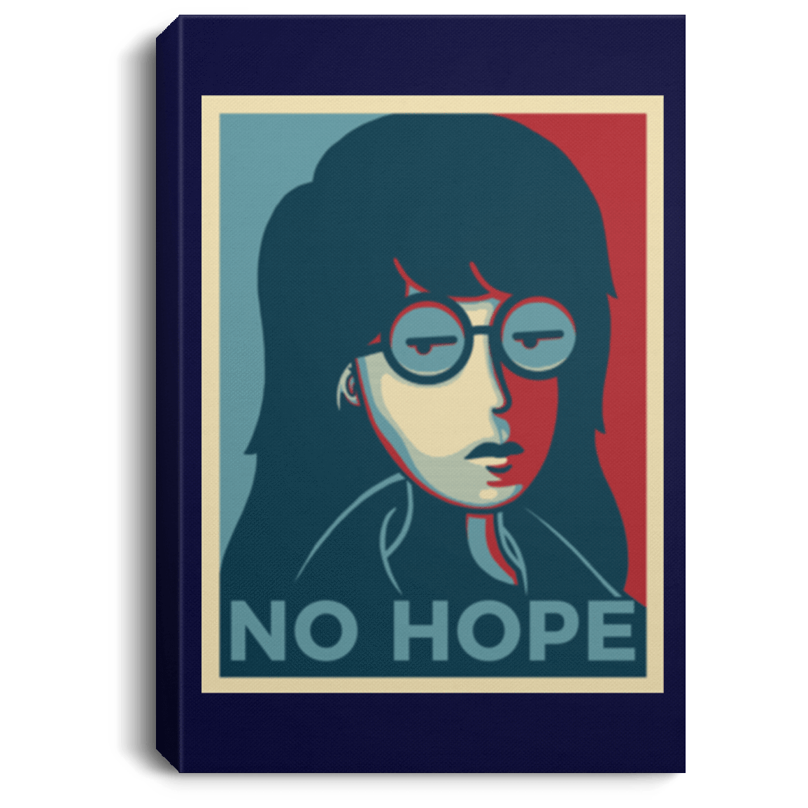 Housewares Navy / 8" x 12" No Life. No Hope. No Future Premium Portrait Canvas