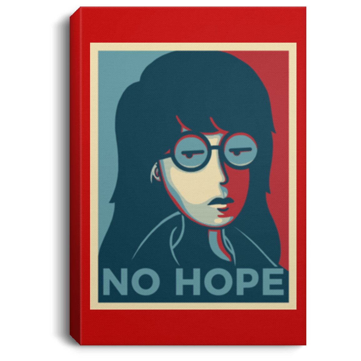 Housewares Red / 8" x 12" No Life. No Hope. No Future Premium Portrait Canvas