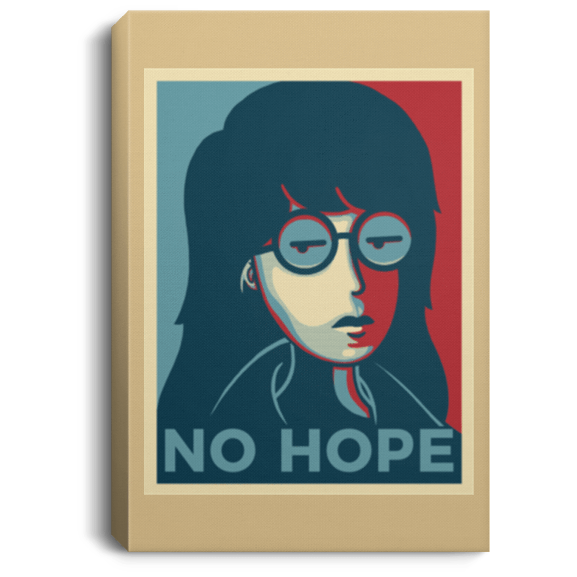 Housewares Tan / 8" x 12" No Life. No Hope. No Future Premium Portrait Canvas