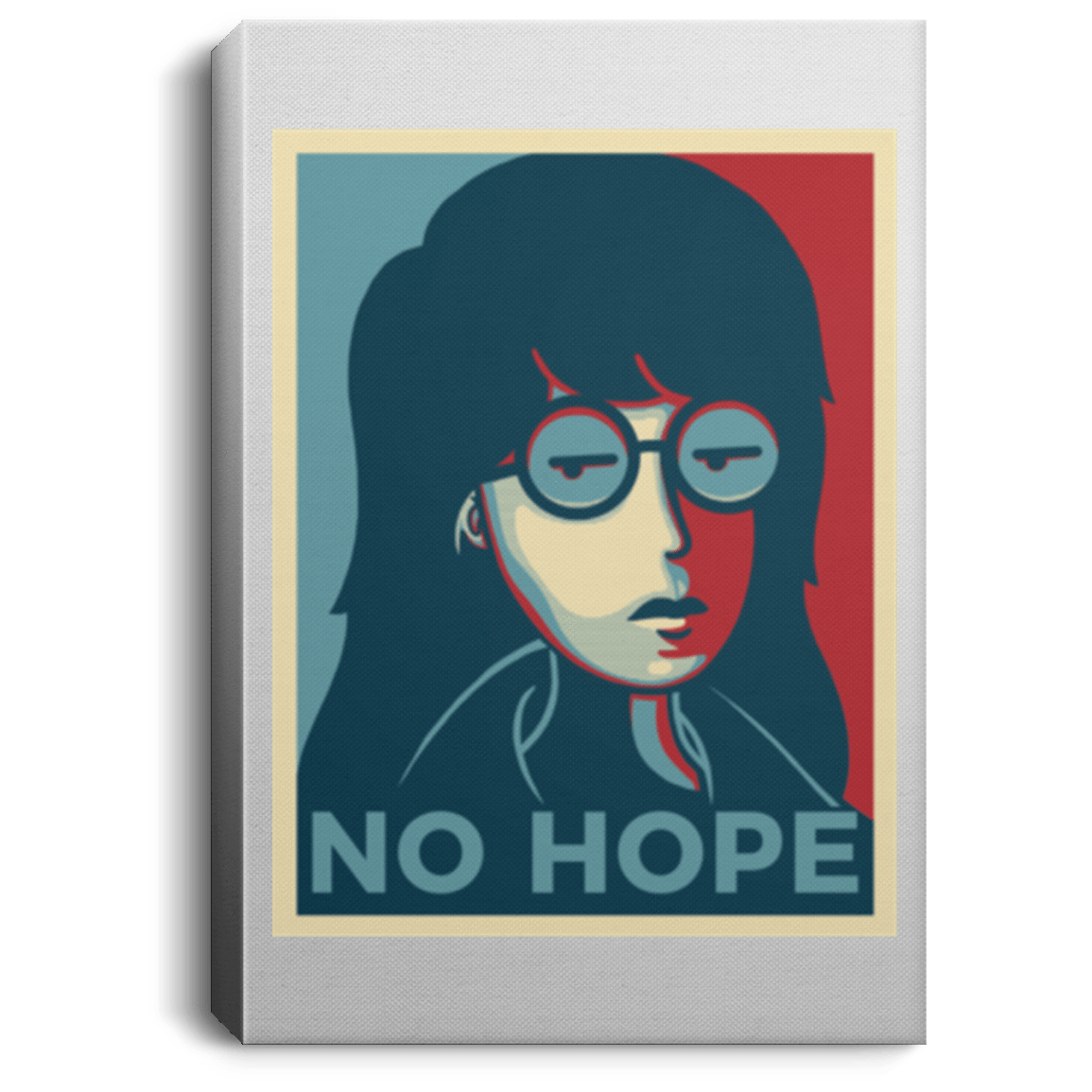 Housewares White / 8" x 12" No Life. No Hope. No Future Premium Portrait Canvas