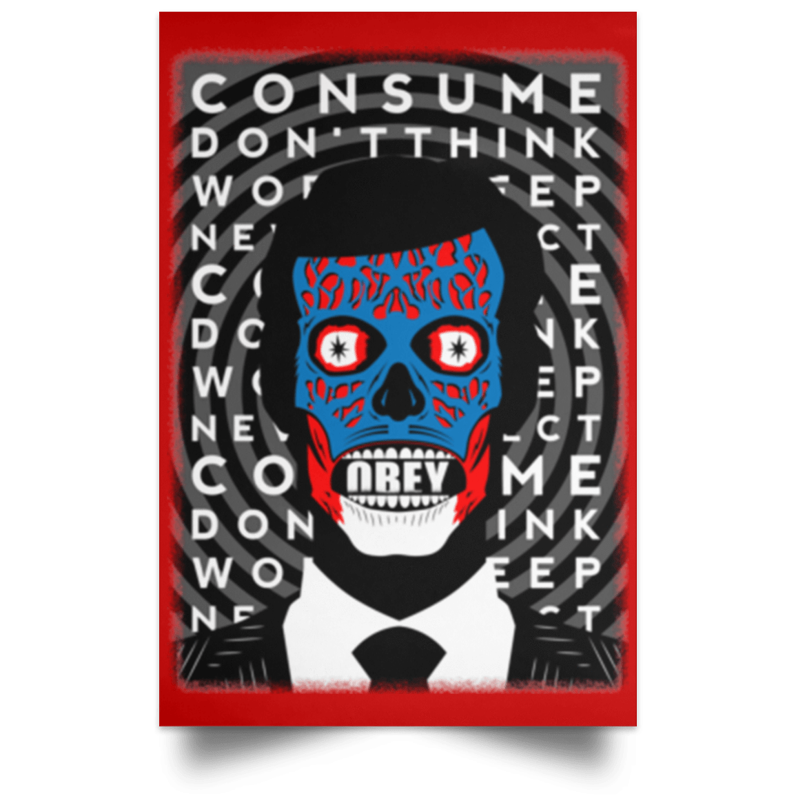 Housewares Red / 12" x 18" OBEY Portrait Poster