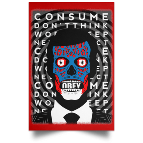 Housewares Red / 12" x 18" OBEY Portrait Poster