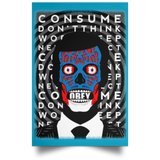 Housewares Turquoise / 12" x 18" OBEY Portrait Poster