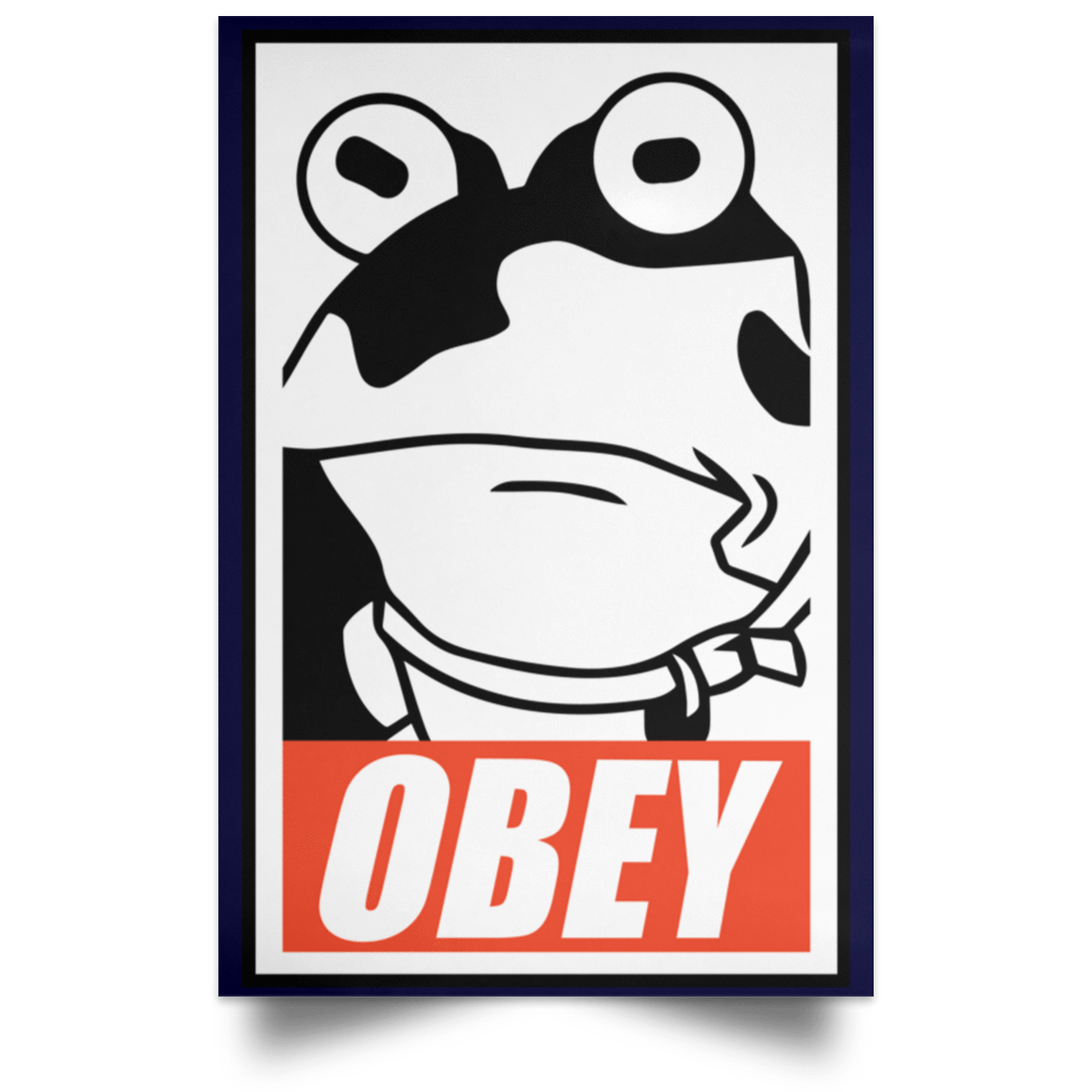 Housewares Navy / 12" x 18" Obey the Hypnotoad Portrait Poster