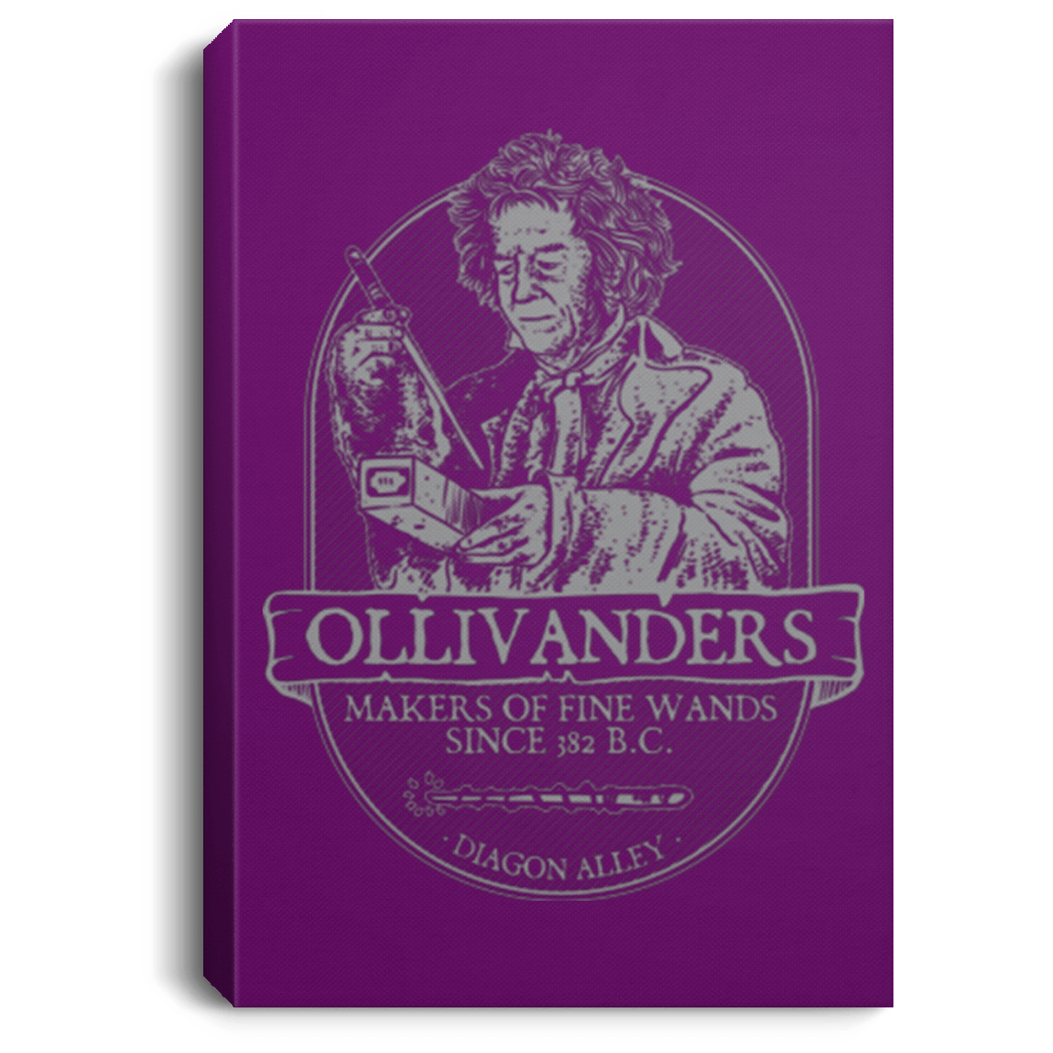 Housewares Purple / 8" x 12" Ollivanders Fine Wands Premium Portrait Canvas