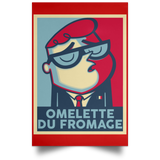 Housewares Red / 12" x 18" Omelette Du Fromage Portrait Poster