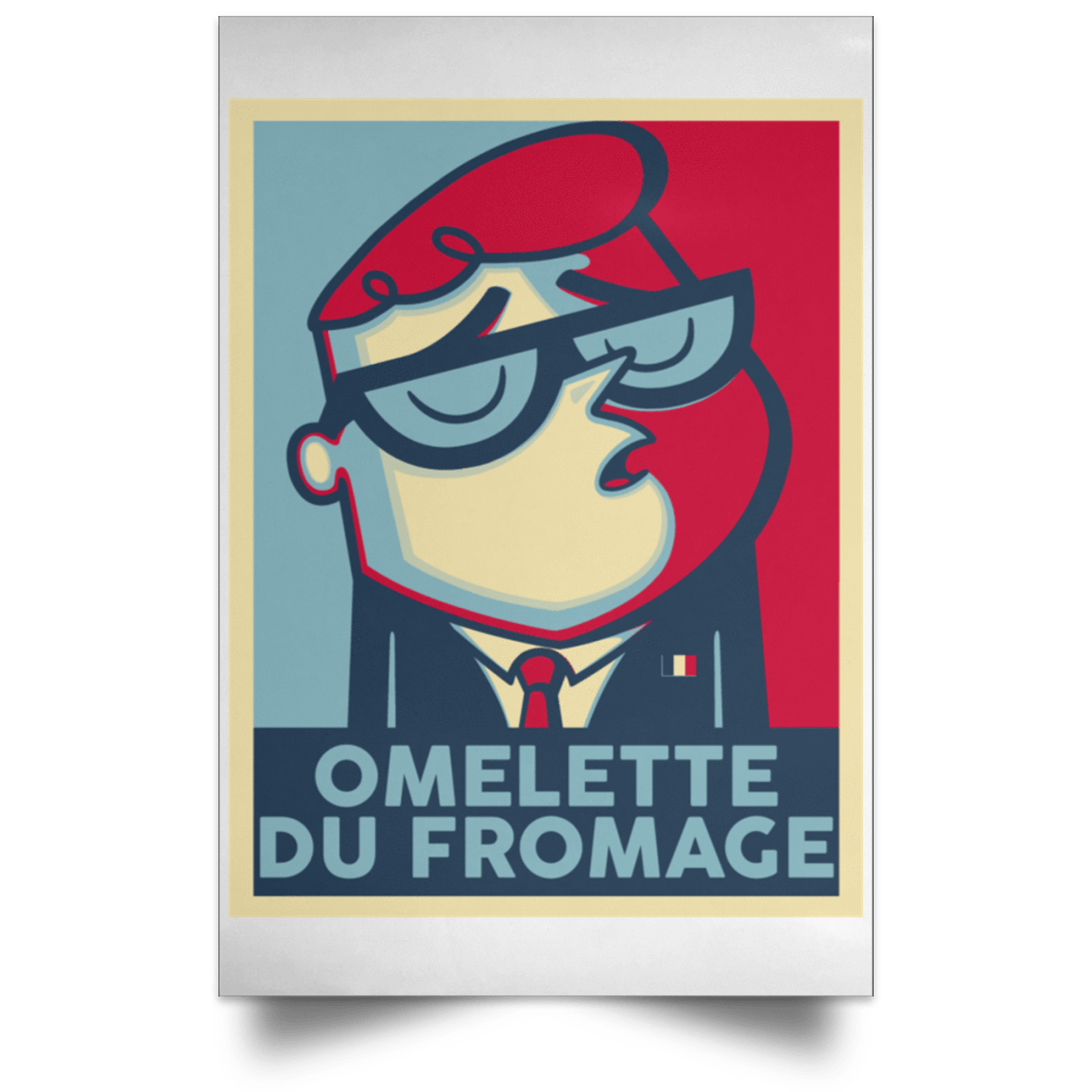 Housewares White / 12" x 18" Omelette Du Fromage Portrait Poster