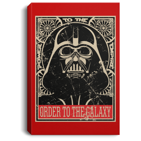 Housewares Red / 8" x 12" Order to the galaxy Premium Portrait Canvas