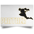 Housewares White / 18" x 12" Panther Sports Wear Landscape Poster