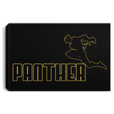 Housewares Black / 12" x 8" Panther Sports Wear Premium Landscape Canvas