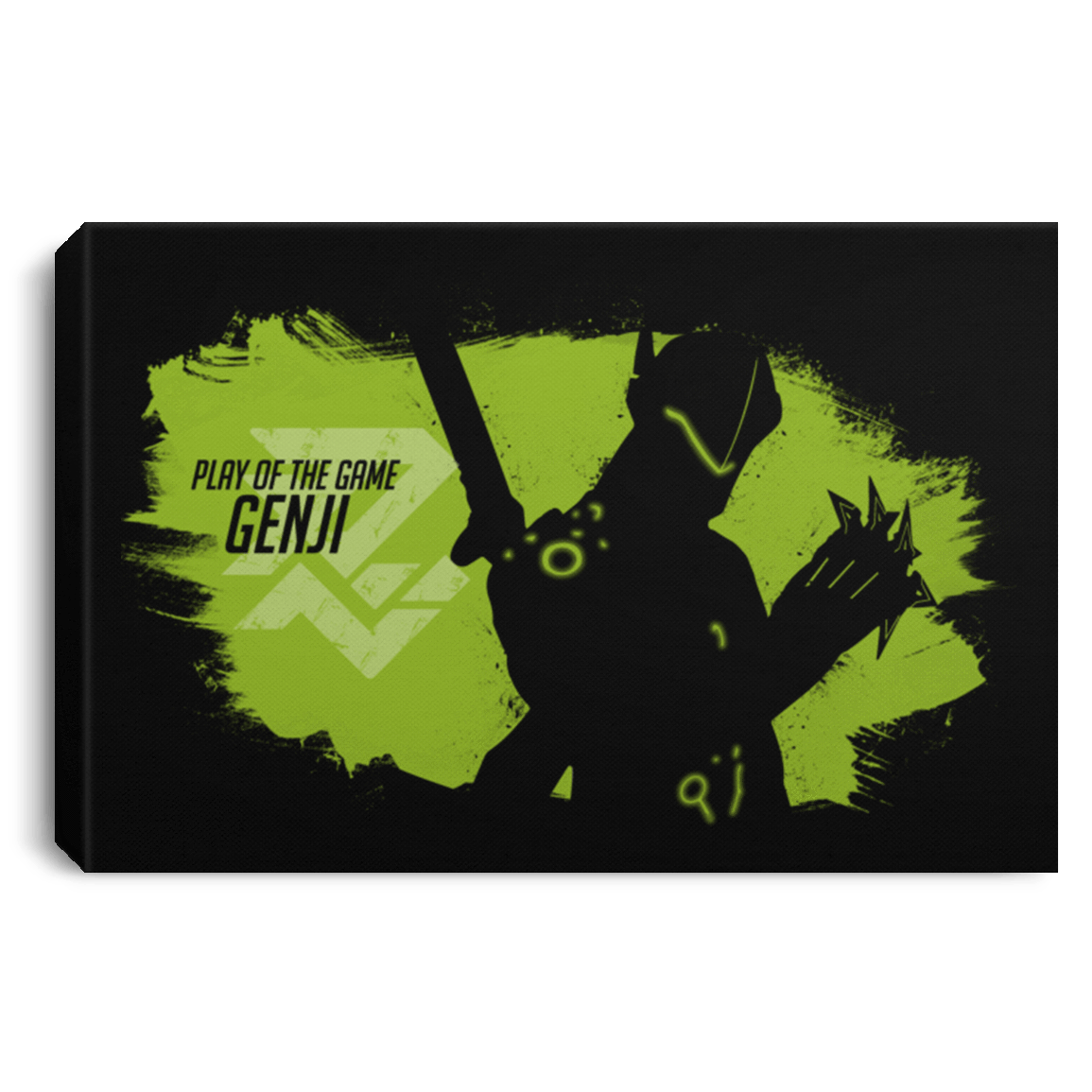 Housewares Black / 12" x 8" Play of the Game Genji Premium Landscape Canvas