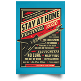 Quarantine Social Distancing Stay Home Festival 2020 Portrait Poster
