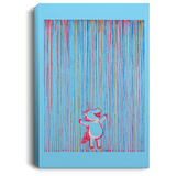 Housewares Columbia Blue / 8" x 12" Rainbow Rain Premium Portrait Canvas