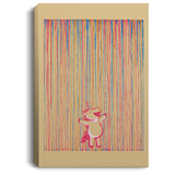 Housewares Tan / 8" x 12" Rainbow Rain Premium Portrait Canvas