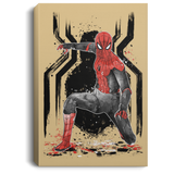 Housewares Tan / 8" x 12" RED-AND-BLACK Spider suit Premium Portrait Canvas