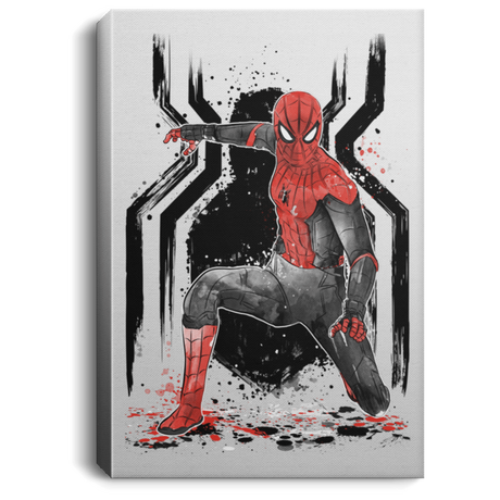Housewares White / 8" x 12" RED-AND-BLACK Spider suit Premium Portrait Canvas