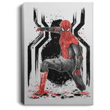 Housewares White / 8" x 12" RED-AND-BLACK Spider suit Premium Portrait Canvas