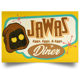 Housewares Athletic Gold / 18" x 12" Retro Jawas Diner Landscape Poster