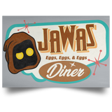 Housewares Grey / 18" x 12" Retro Jawas Diner Landscape Poster