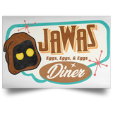 Housewares White / 18" x 12" Retro Jawas Diner Landscape Poster