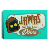 Housewares Teal / 12" x 8" Retro Jawas Diner Premium Landscape Canvas