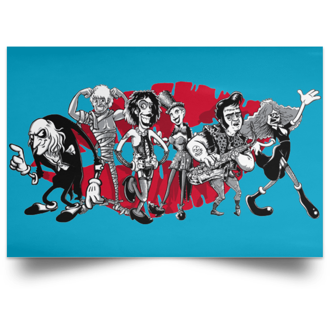 Housewares Turquoise / 18" x 12" RHPS Toonz Landscape Poster