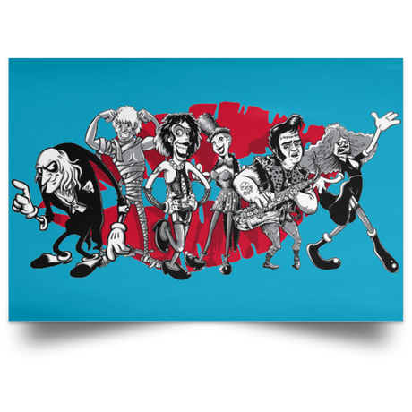 Housewares Turquoise / 18" x 12" RHPS Toonz Landscape Poster