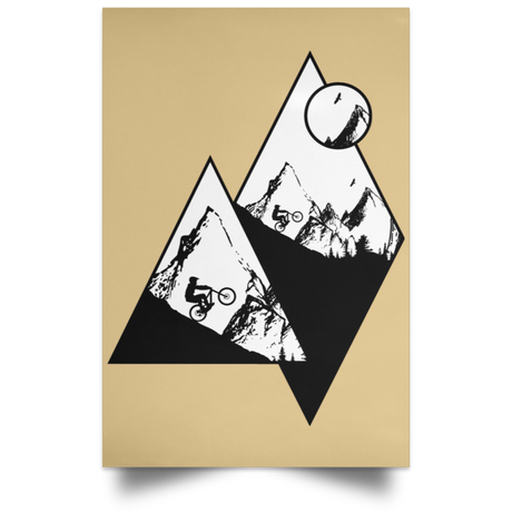 Housewares Tan / 12" x 18" Ride Alone Portrait Poster