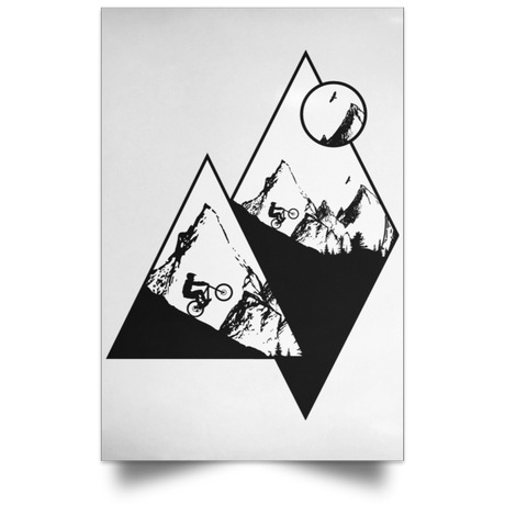 Housewares White / 12" x 18" Ride Alone Portrait Poster