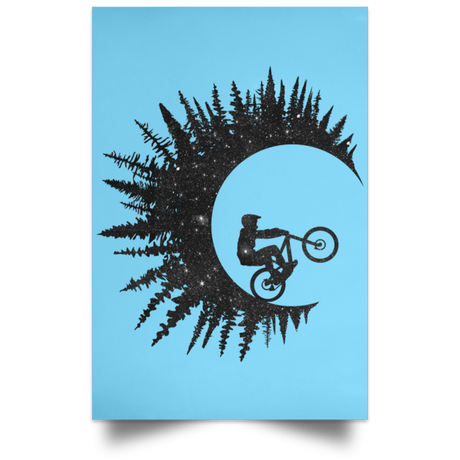 Housewares Columbia Blue / 12" x 18" Riding Waves Portrait Poster