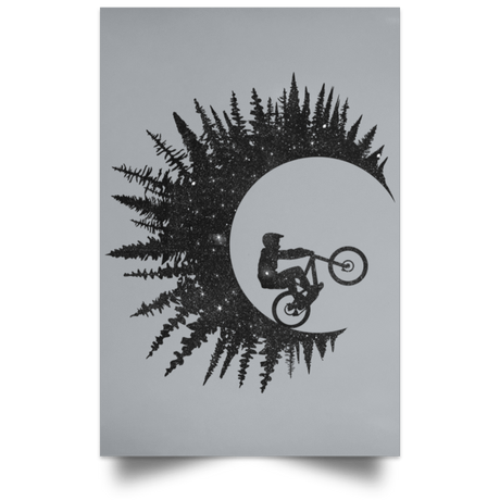 Housewares Grey / 12" x 18" Riding Waves Portrait Poster