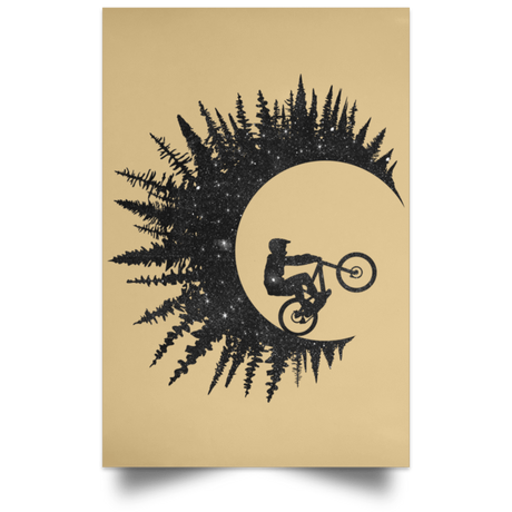 Housewares Tan / 12" x 18" Riding Waves Portrait Poster