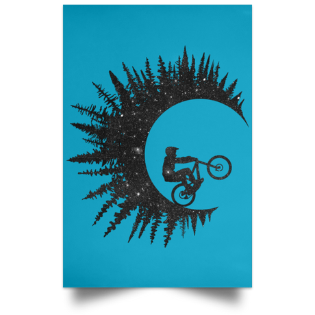 Housewares Turquoise / 12" x 18" Riding Waves Portrait Poster