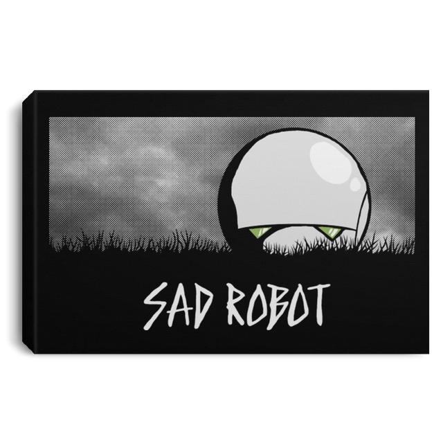 Housewares Black / 12" x 8" SAD ROBOT Premium Landscape Canvas