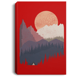 Housewares Red / 8" x 12" Scenic Camping Premium Portrait Canvas