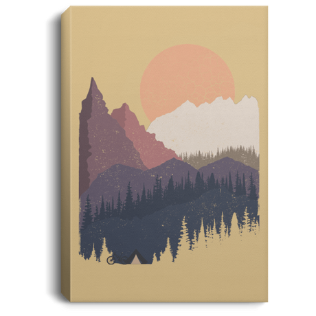 Housewares Tan / 8" x 12" Scenic Camping Premium Portrait Canvas