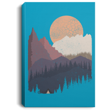 Housewares Turquoise / 8" x 12" Scenic Camping Premium Portrait Canvas