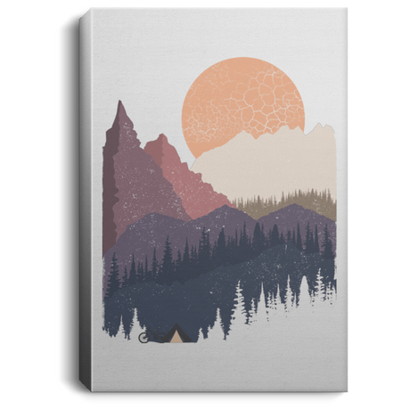 Housewares White / 8" x 12" Scenic Camping Premium Portrait Canvas