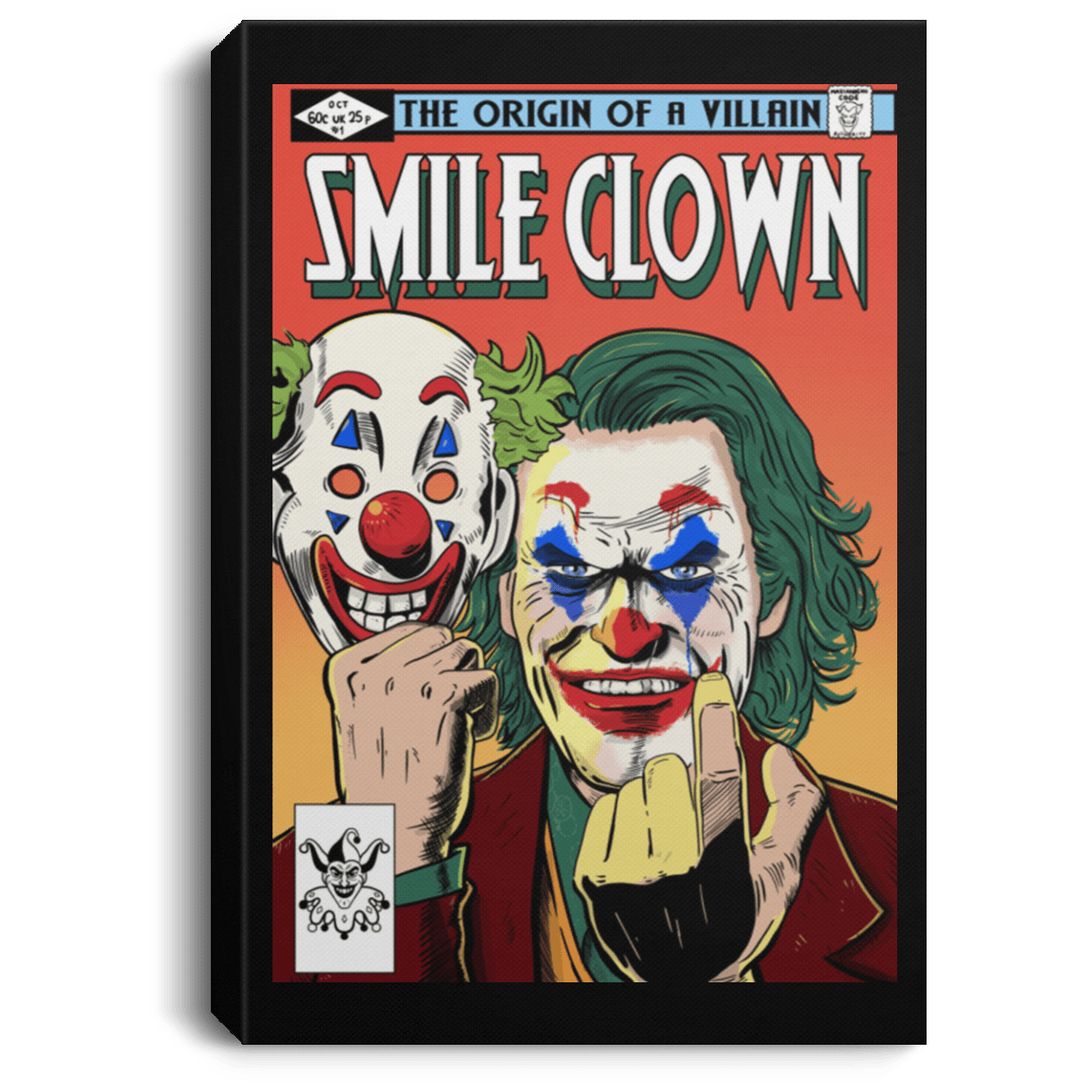 Housewares Black / 8" x 12" Smile Clown Premium Portrait Canvas
