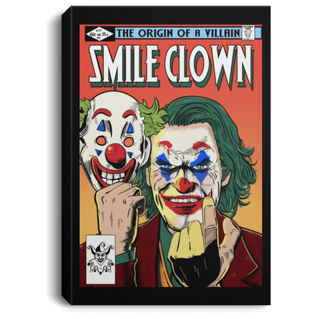 Housewares Black / 8" x 12" Smile Clown Premium Portrait Canvas