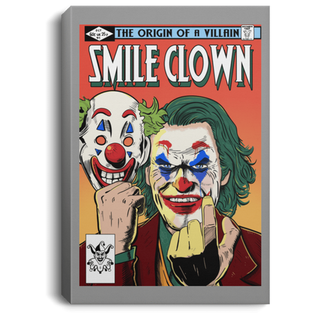 Housewares Gray / 8" x 12" Smile Clown Premium Portrait Canvas