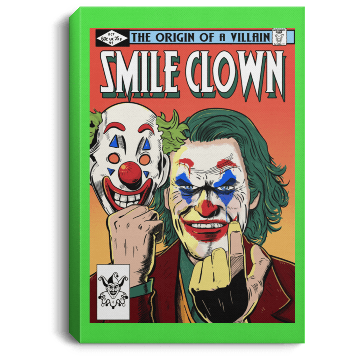 Housewares Kelly / 8" x 12" Smile Clown Premium Portrait Canvas