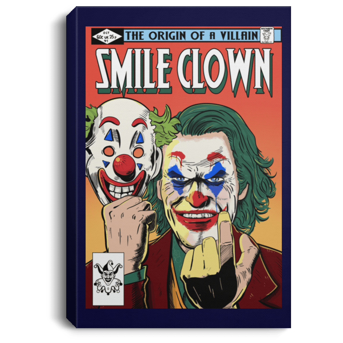 Housewares Navy / 8" x 12" Smile Clown Premium Portrait Canvas