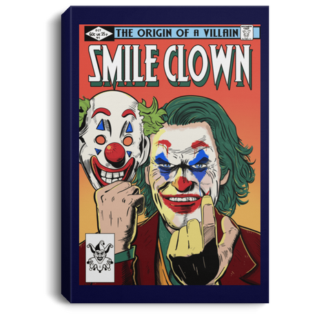 Housewares Navy / 8" x 12" Smile Clown Premium Portrait Canvas