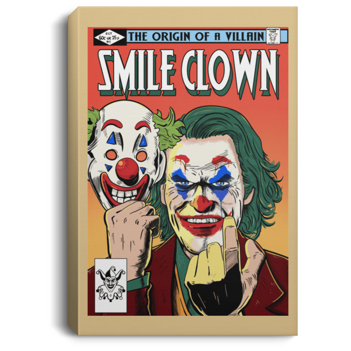 Housewares Tan / 8" x 12" Smile Clown Premium Portrait Canvas